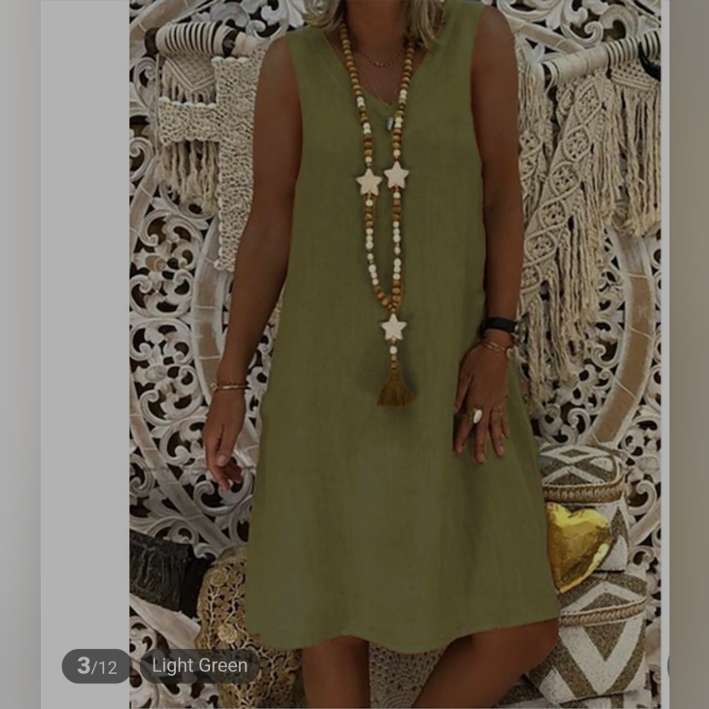 Light in the Box Olive Dress Sz 3XL(16)